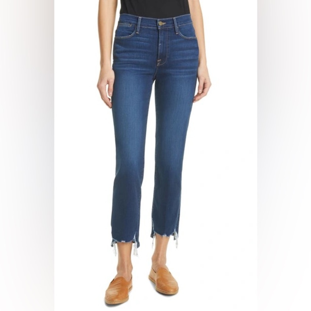 FRAME DENIM Le High Straight jeans in Cobbert